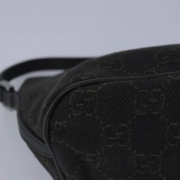 GUCCI GG Canvas Pouch Brown Silver 07198 Auth 98923 - Picture 15 of 16